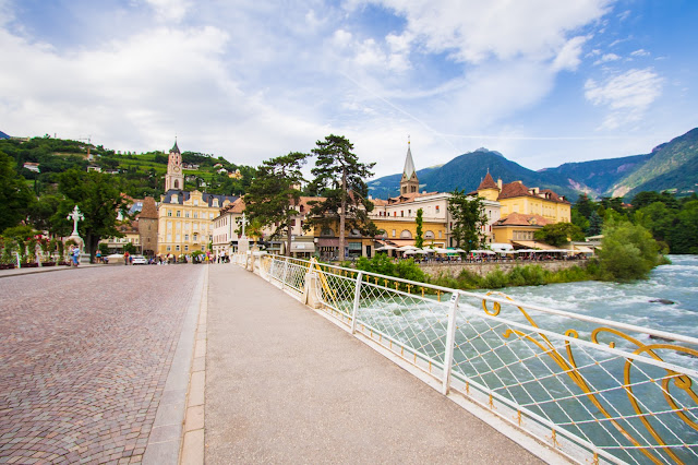 Merano e fiume Passirio